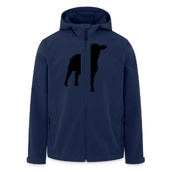 Schafe Schafe Silhouette Schatten shadow3 - Recycelte Männer Softshell-Jacke von Stanley/Stella - Navy - Vorne - AI Model Male 185 light (185cm)