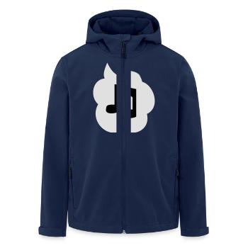 Music Talking - Men’s Recycled Softshell Jacket by Stanley/Stella - navy - Front - AI Model Male 185 light (185cm)