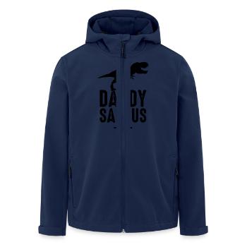 Daddy saurus rex dinosaur fun father's day Dad - Men’s Recycled Softshell Jacket by Stanley/Stella - navy - Front - AI Model Male 185 light (185cm)