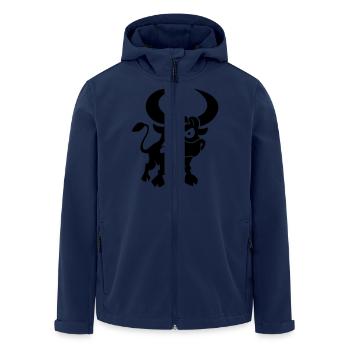 vl087a_stier_1c - Men’s Recycled Softshell Jacket by Stanley/Stella - navy - Front - AI Model Male 185 light (185cm)