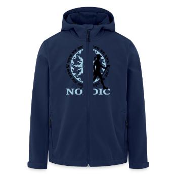 Nordic 2C - Farbwechsel - Recycelte Männer Softshell-Jacke von Stanley/Stella - Navy - Vorne - AI Model Male 185 light (185cm)