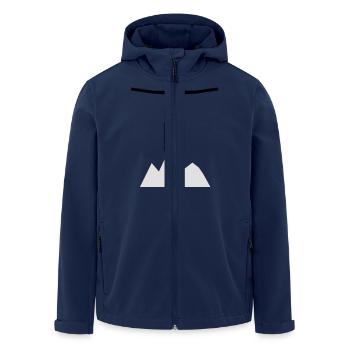 live_to_ride_logo - Recycelte Männer Softshell-Jacke von Stanley/Stella - Navy - Vorne - AI Model Male 185 light (185cm)