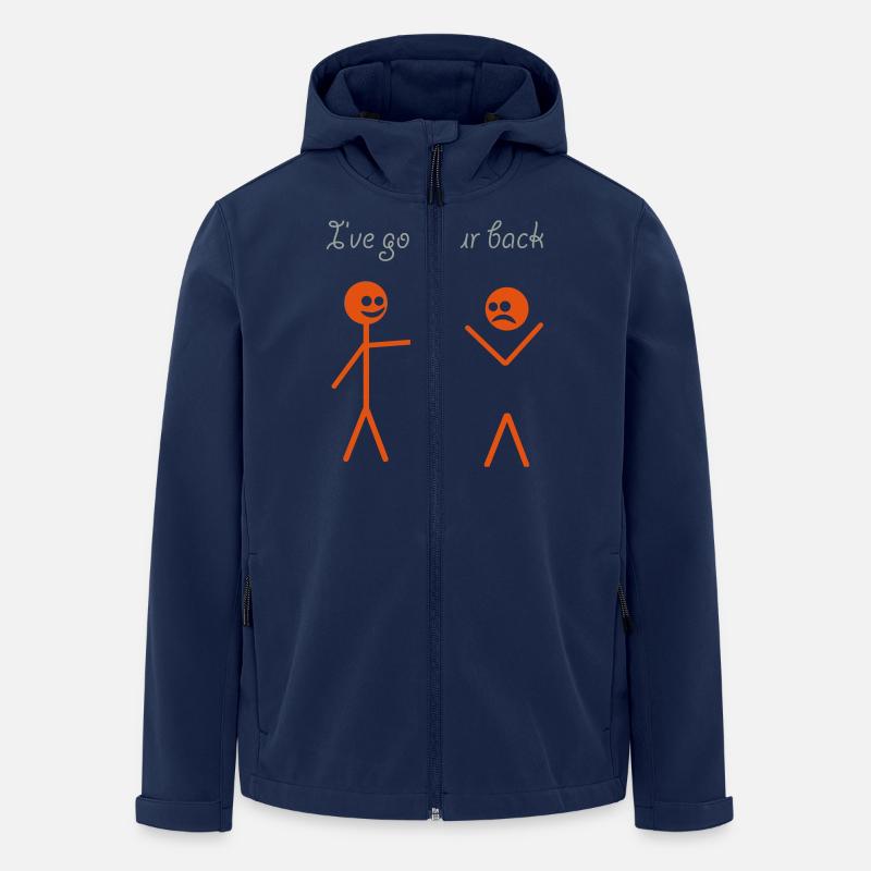 I've got your back - Recycelte Männer Softshell-Jacke von Stanley/Stella - Navy