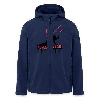 Team Bride - Recycelte Männer Softshell-Jacke von Stanley/Stella - Navy - Vorne - AI Model Male 185 light (185cm)