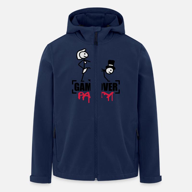 Game Over Party - Recycelte Männer Softshell-Jacke von Stanley/Stella - Navy