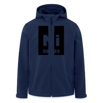 Element 28 - ni (nickel) - Short-inv - Recycelte Männer Softshell-Jacke von Stanley/Stella - Navy - Vorne - AI Model Male 185 light (185cm)