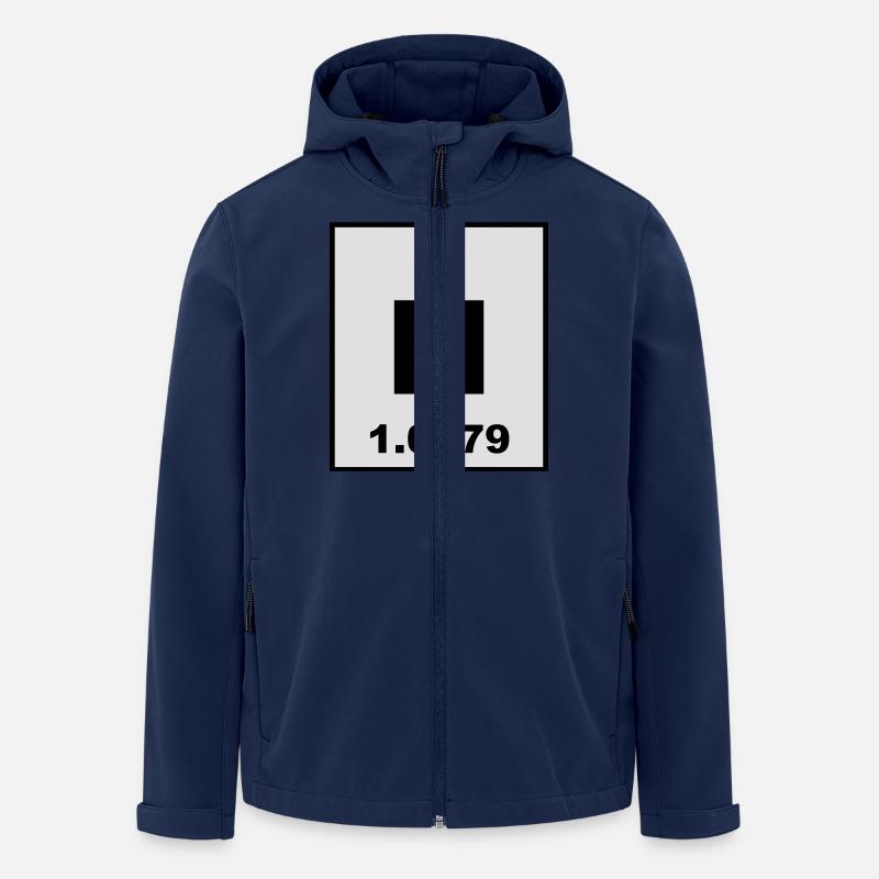 Hydrogen (H) (element 1) - Men’s Recycled Softshell Jacket by Stanley/Stella - navy