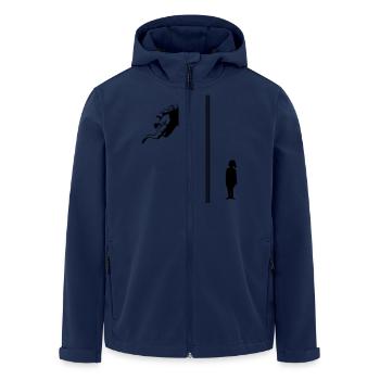 Interstellar_Murph - Recycelte Männer Softshell-Jacke von Stanley/Stella - Navy - Vorne - AI Model Male 185 light (185cm)