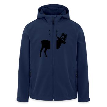 Karibus - Recycelte Männer Softshell-Jacke von Stanley/Stella - Navy - Vorne - AI Model Male 185 light (185cm)