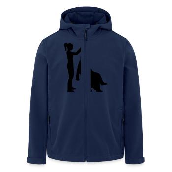 Coiffeur - Veste softshell homme en polyester recyclé Stanley/Stella - marine - Devant - AI Model Male 185 light (185cm)