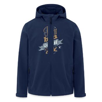 P't'être bin qu'oui - Veste softshell homme en polyester recyclé Stanley/Stella - marine - Devant - AI Model Male 185 light (185cm)