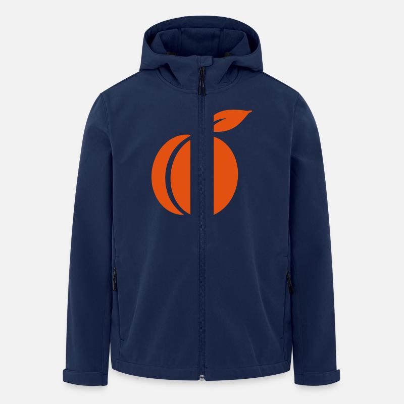 Aprikose - Recycelte Männer Softshell-Jacke von Stanley/Stella - Navy