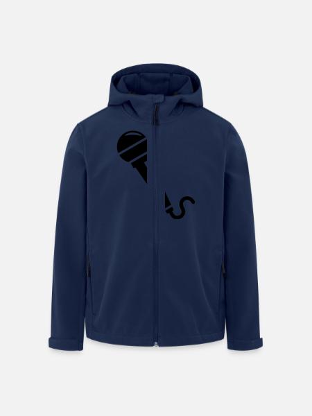 Microphone - Men’s Recycled Softshell Jacket by Stanley/Stella - navy