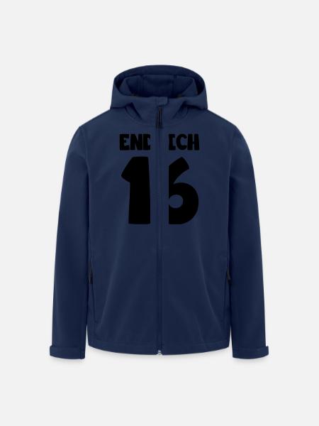 endlich16 - Recycelte Männer Softshell-Jacke von Stanley/Stella - Navy