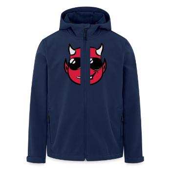 Teufel hinterlistig spitzbart Sonnenbrille - Recycelte Männer Softshell-Jacke von Stanley/Stella - Navy - Vorne - AI Model Male 185 light (185cm)