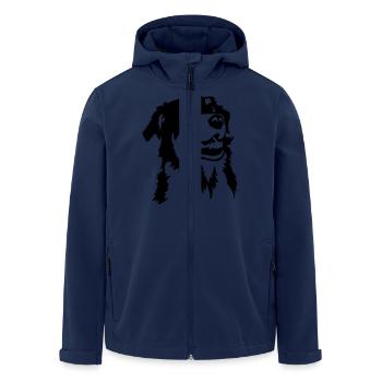 Australian shepherd - Men’s Recycled Softshell Jacket by Stanley/Stella - navy - Front - AI Model Male 185 light (185cm)