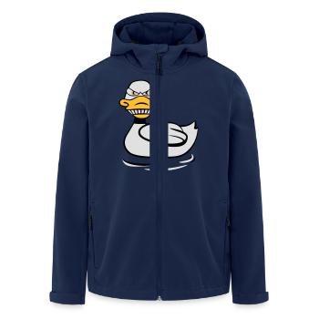 Canard méchant méchant - Veste softshell homme en polyester recyclé Stanley/Stella - marine - Devant - AI Model Male 185 light (185cm)