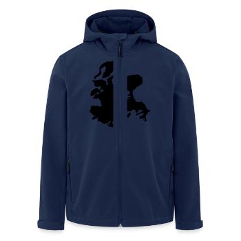 Rügen - Recycelte Männer Softshell-Jacke von Stanley/Stella - Navy - Vorne - AI Model Male 185 light (185cm)