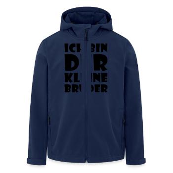 Der kleine Bruder - Recycelte Männer Softshell-Jacke von Stanley/Stella - Navy - Vorne - AI Model Male 185 light (185cm)