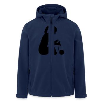 Tricoter - Veste softshell homme en polyester recyclé Stanley/Stella - marine - Devant - AI Model Male 185 light (185cm)