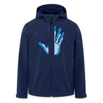 Family Handy, Daddy, Mommy, Baby - Recycelte Männer Softshell-Jacke von Stanley/Stella - Navy - Vorne - AI Model Male 185 light (185cm)