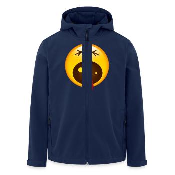 Smiley Screaming - Men’s Recycled Softshell Jacket by Stanley/Stella - navy - Front - AI Model Male 185 light (185cm)
