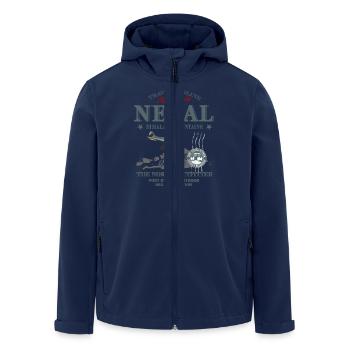 Nepal - Recycelte Männer Softshell-Jacke von Stanley/Stella - Navy - Vorne - AI Model Male 185 light (185cm)