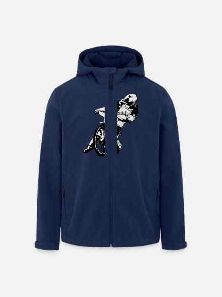 Speedway Racing - Recycelte Männer Softshell-Jacke von Stanley/Stella - Navy