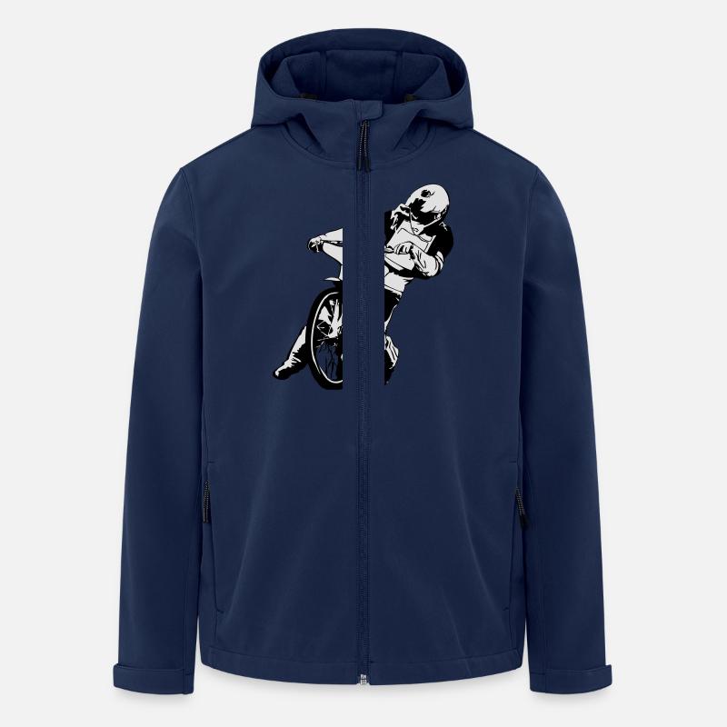 Speedway Racing - Men’s Recycled Softshell Jacket by Stanley/Stella - navy