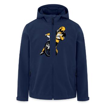 Speedway Racing - Veste softshell homme en polyester recyclé Stanley/Stella - marine - Devant - AI Model Male 185 light (185cm)