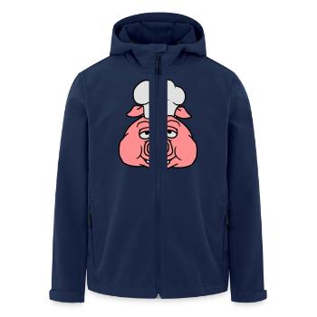 tête cuisinier cuisson barbecue bbq chef cuisine t - Veste softshell homme en polyester recyclé Stanley/Stella - marine - Devant - AI Model Male 185 light (185cm)
