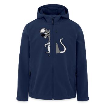 Rat evil funny cool sunglasses - Men’s Recycled Softshell Jacket by Stanley/Stella - navy - Front - AI Model Male 185 light (185cm)