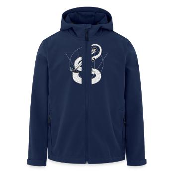 TÊTE DE SERPENT - Veste softshell homme en polyester recyclé Stanley/Stella - marine - Devant - AI Model Male 185 light (185cm)
