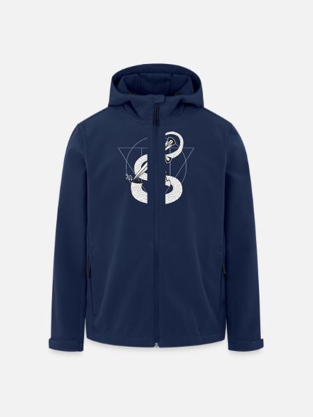 TÊTE DE SERPENT - Veste softshell homme en polyester recyclé Stanley/Stella - marine