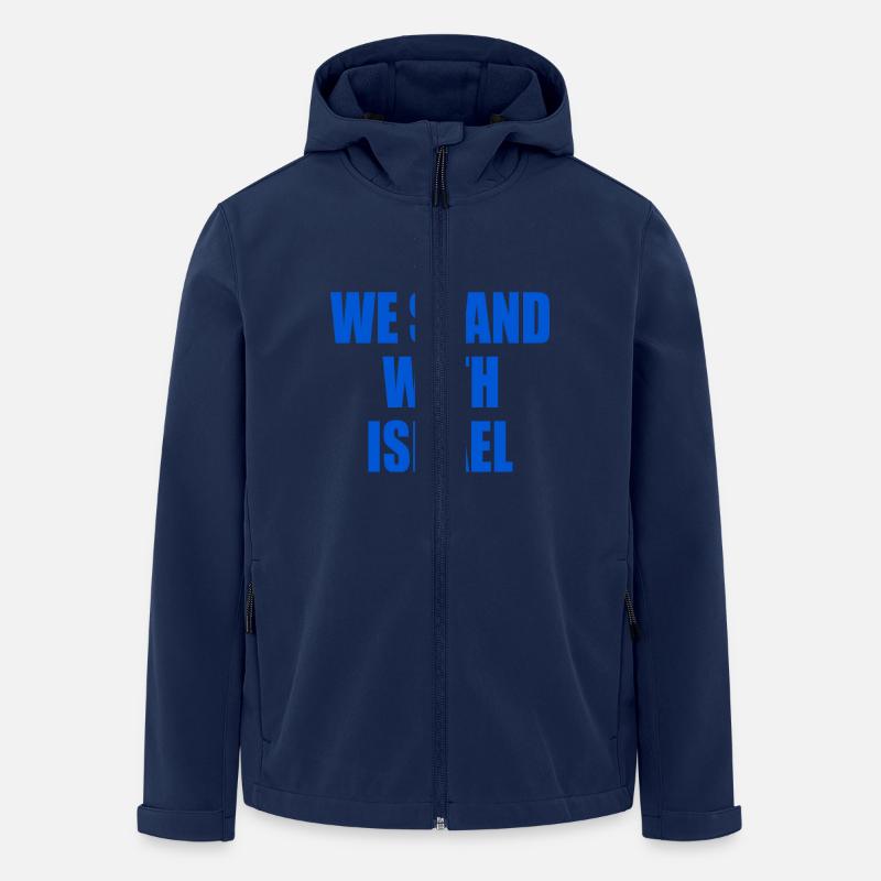 We stand with israel - Men’s Recycled Softshell Jacket by Stanley/Stella - navy
