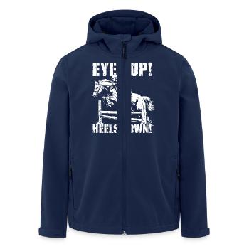 Posture de conduite parfaite : les yeux vers le haut - Veste softshell homme en polyester recyclé Stanley/Stella - marine - Devant - AI Model Male 185 light (185cm)