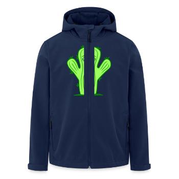 Visage de cactus Triste Pleurer Malheureux Solitaire - Veste softshell homme en polyester recyclé Stanley/Stella - marine - Devant - AI Model Male 185 light (185cm)