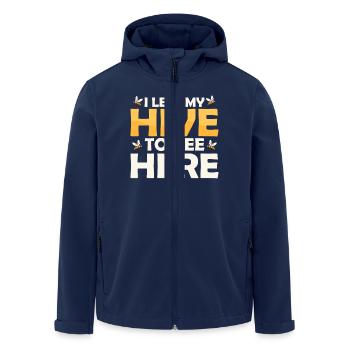 I Left My Hive To Bee Here Beekeeping ApiaristBeek - Recycelte Männer Softshell-Jacke von Stanley/Stella - Navy - Vorne - AI Model Male 185 light (185cm)