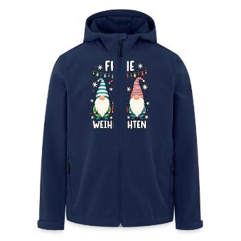 Frohe Weihnachten liebe Wichtel Xmas - Recycelte Männer Softshell-Jacke von Stanley/Stella - Navy - Vorne - AI Model Male 185 light (185cm)