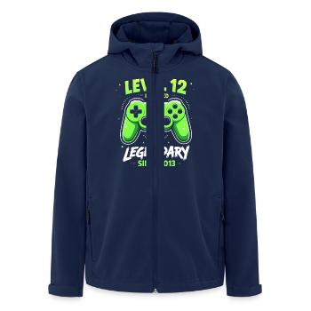Level 12 Birthday Young Gamer Funny 2013 - Men’s Recycled Softshell Jacket by Stanley/Stella - navy - Front - AI Model Male 185 light (185cm)