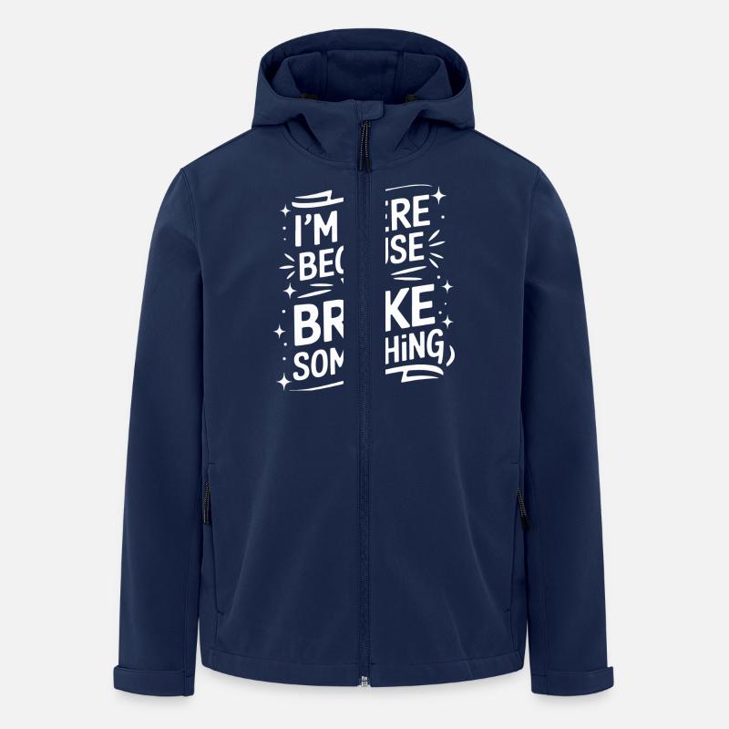 Technischer Support Computerfreak Nerd - Recycelte Männer Softshell-Jacke von Stanley/Stella - Navy