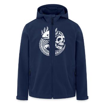 Axolotl & Skull - Men’s Recycled Softshell Jacket by Stanley/Stella - navy - Front - AI Model Male 185 light (185cm)