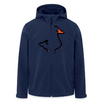 pixel ente - Recycelte Männer Softshell-Jacke von Stanley/Stella - Navy - Vorne - AI Model Male 185 light (185cm)