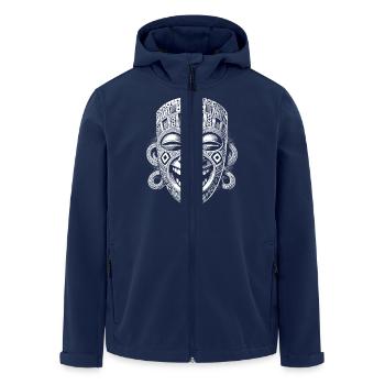 Mask - Men’s Recycled Softshell Jacket by Stanley/Stella - navy - Front - AI Model Male 185 light (185cm)