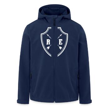 crew wappen - Recycelte Männer Softshell-Jacke von Stanley/Stella - Navy - Vorne - AI Model Male 185 light (185cm)
