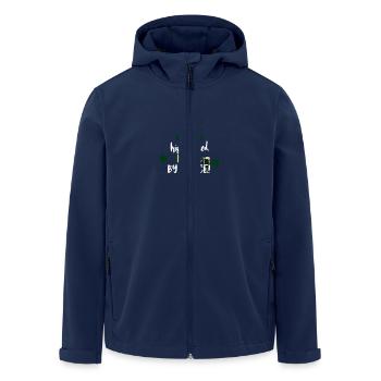 Keltischer Charme: Trinken mit Stolz - Recycelte Männer Softshell-Jacke von Stanley/Stella - Navy - Vorne - AI Model Male 185 light (185cm)