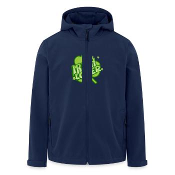 Irish Lover: Forever in Love with Ireland - Recycelte Männer Softshell-Jacke von Stanley/Stella - Navy - Vorne - AI Model Male 185 light (185cm)