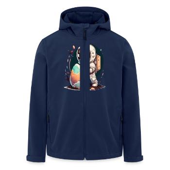 Easter Easter Bunny Easter Eve Easter Sunday Easter Egg Spring - Men’s Recycled Softshell Jacket by Stanley/Stella - navy - Front - AI Model Male 185 light (185cm)