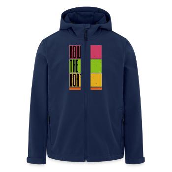 Row the Boat - Rowing - Rowing - Rower - Rower - Men’s Recycled Softshell Jacket by Stanley/Stella - navy - Front - AI Model Male 185 light (185cm)