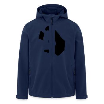 Santorini - Men’s Recycled Softshell Jacket by Stanley/Stella - navy - Front - AI Model Male 185 light (185cm)
